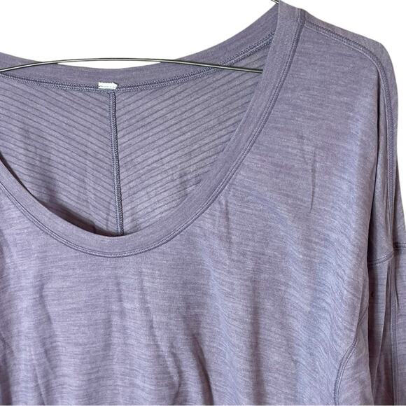 Lululemon Women’s Sz 8 Purple Long Sleeve Top - Picture 2 of 5